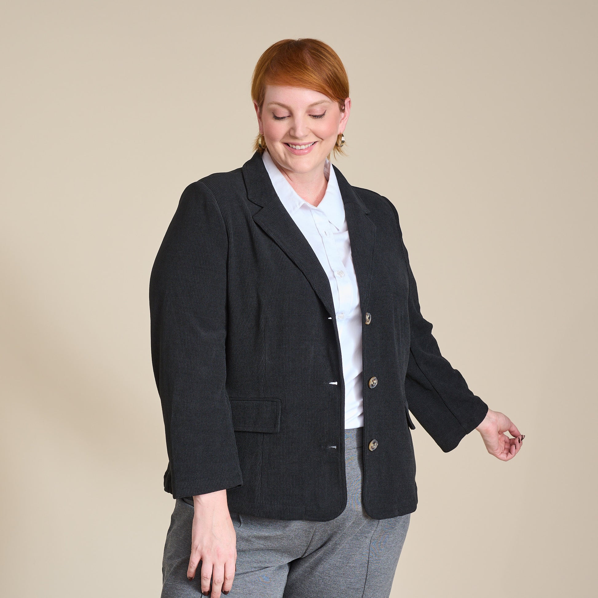 Black Front Detail Women