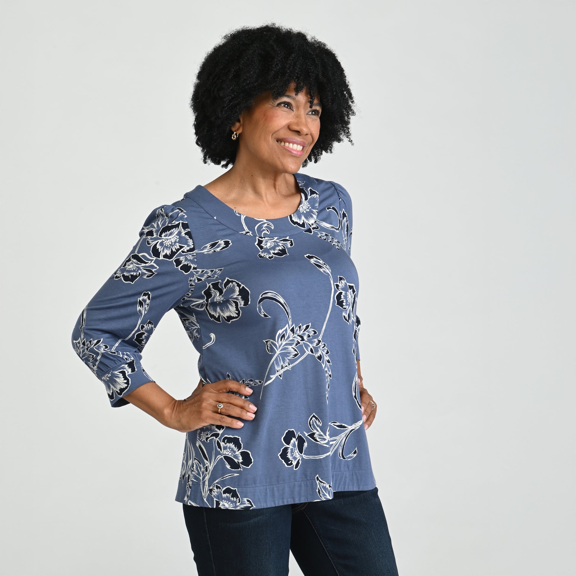 Vintage Indigo Side Detail Missy