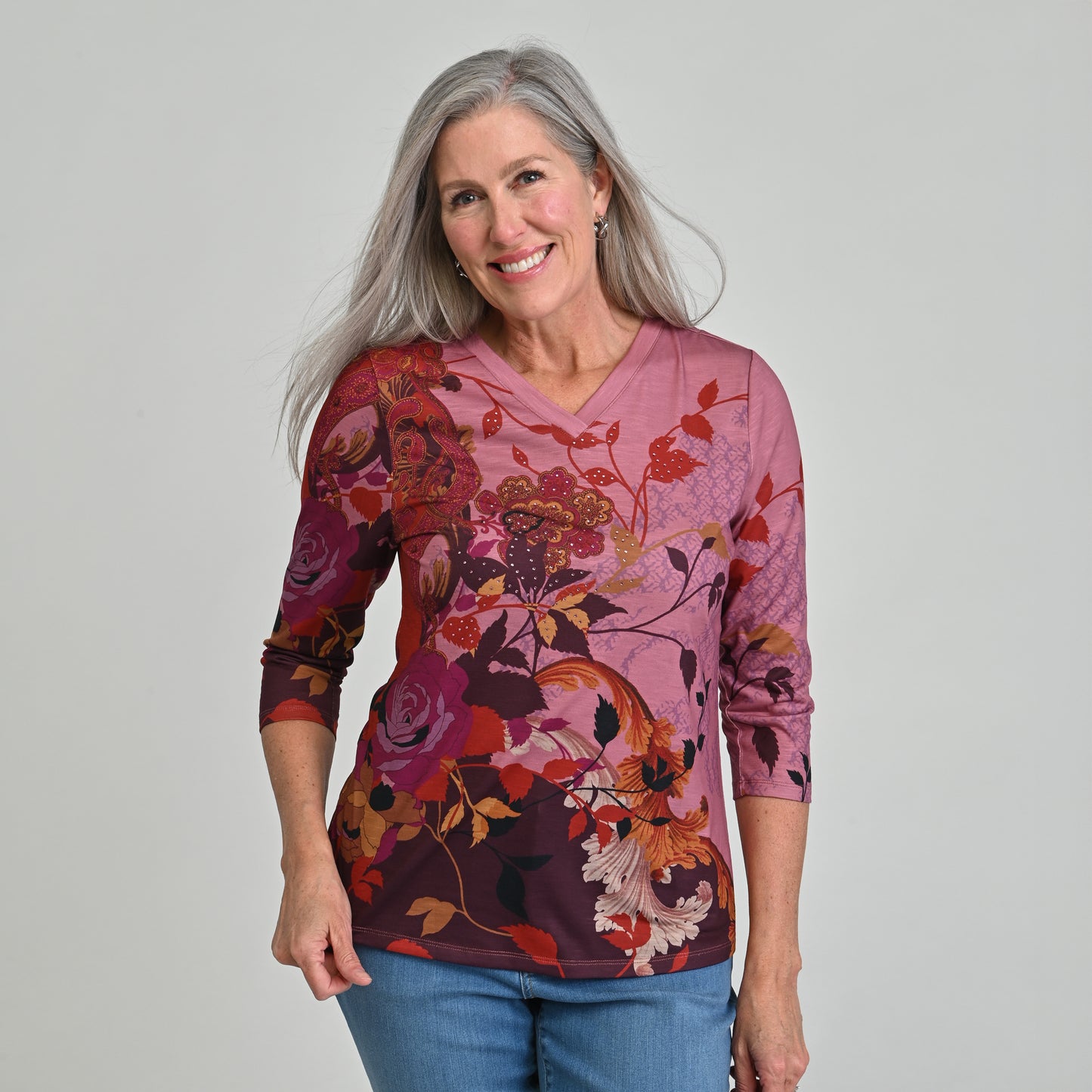 Lilas Pink Front Detail Missy