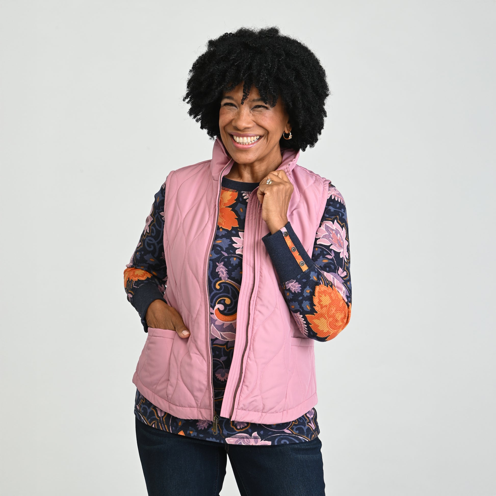 Lilas Pink Front Detail Missy