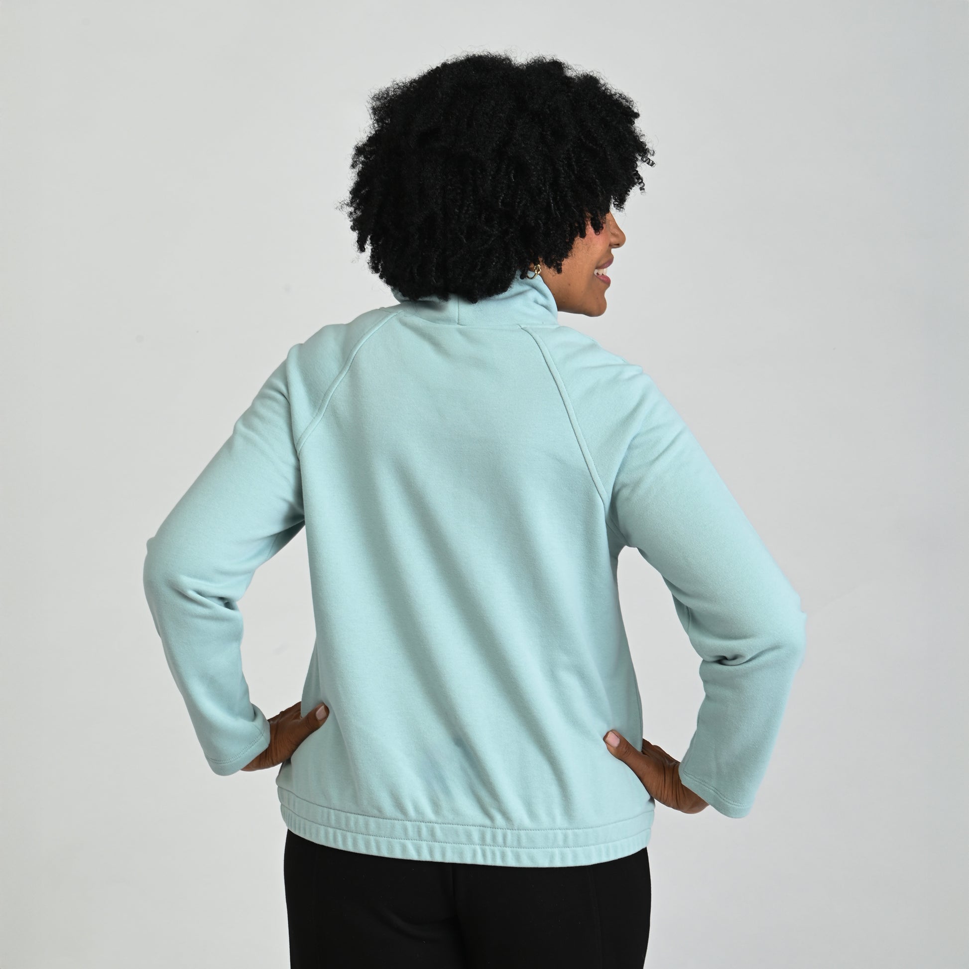 Peaceful Blue Back Detail Missy