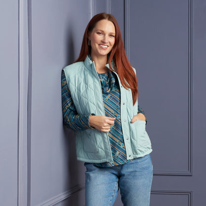 Peaceful Blue Front Detail Missy