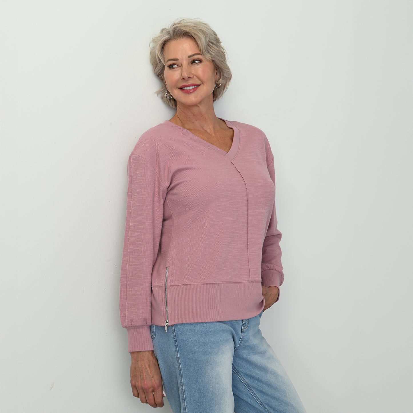 Lilas Pink Front Detail Missy