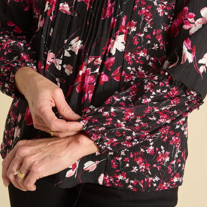 Black Multi Sleeve Detail Missy