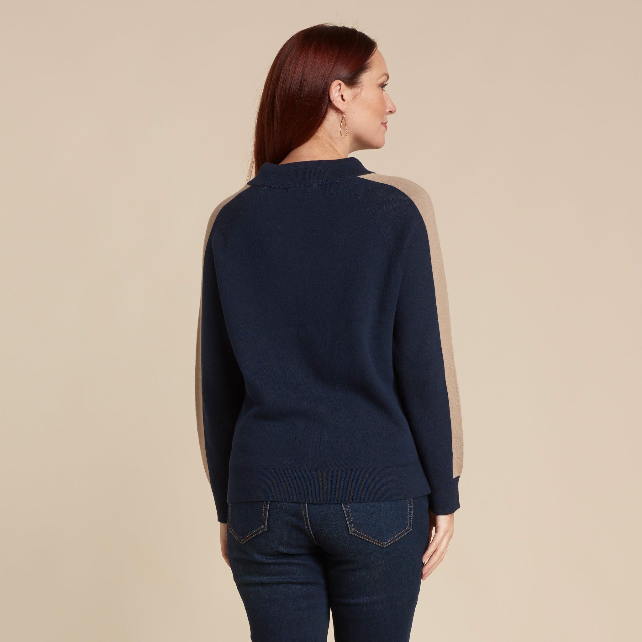 Relaxed Restyled Color Block Long Sleeve Sweater – Christopher & Banks