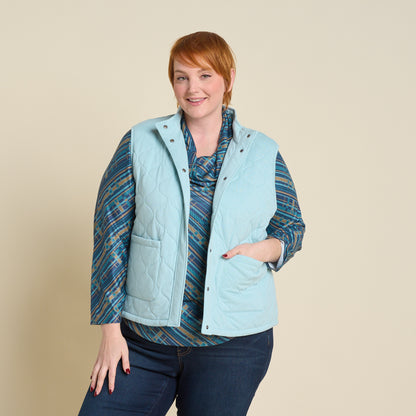 Peaceful Blue Front Detail Women