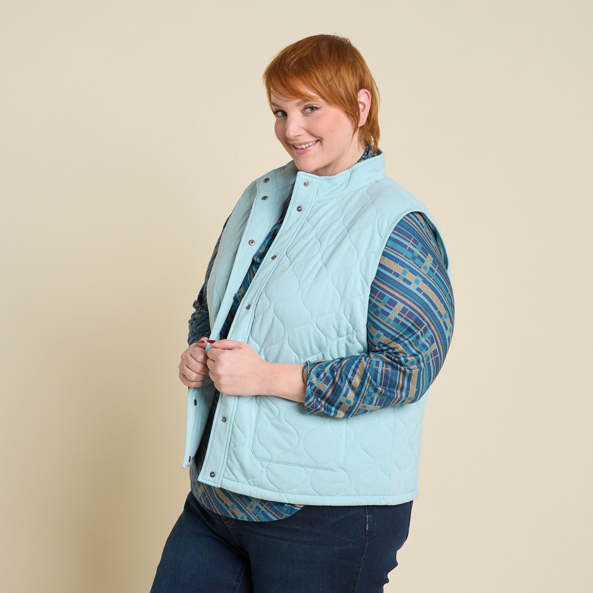 Peaceful Blue Side Detail Women