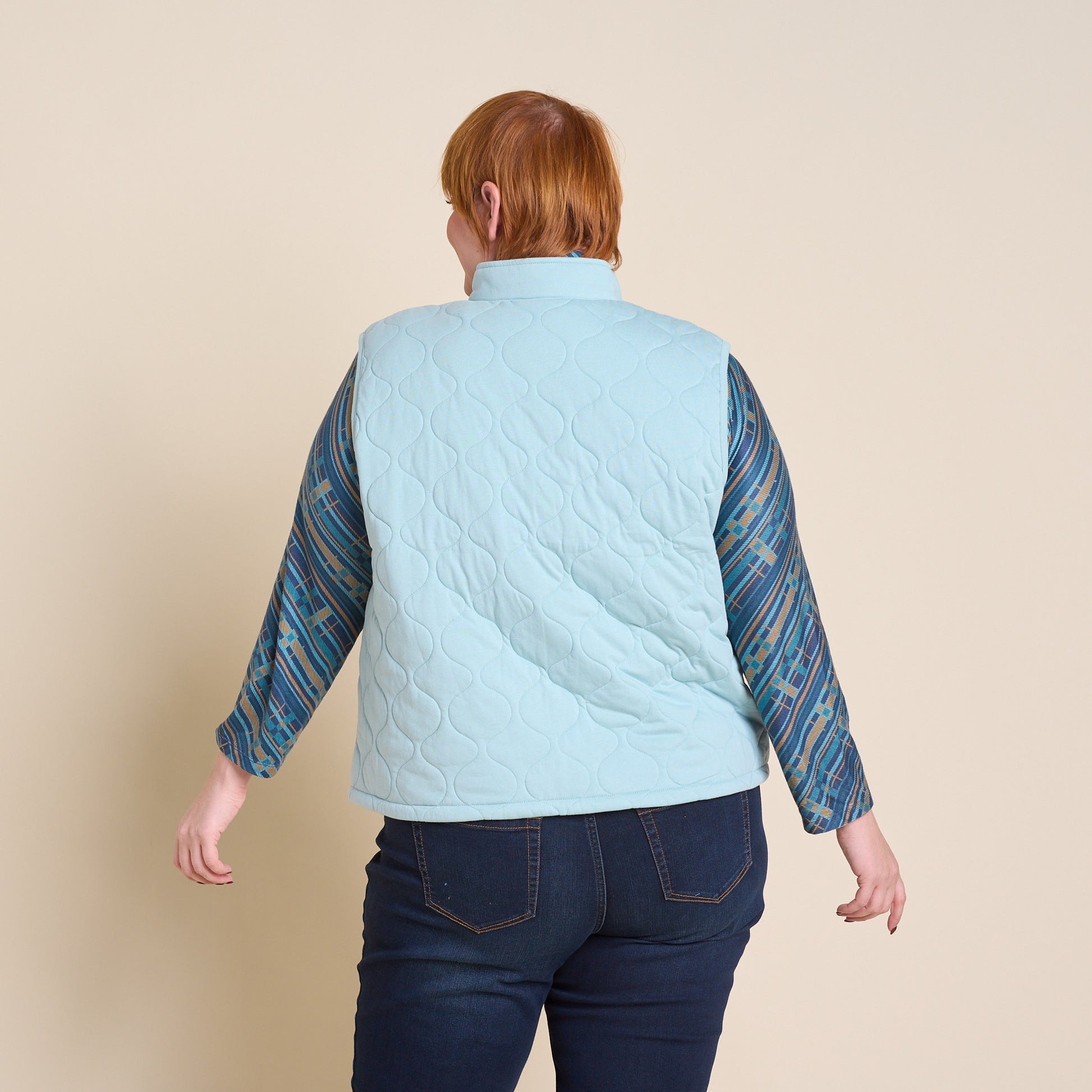 Peaceful Blue Back Detail Women