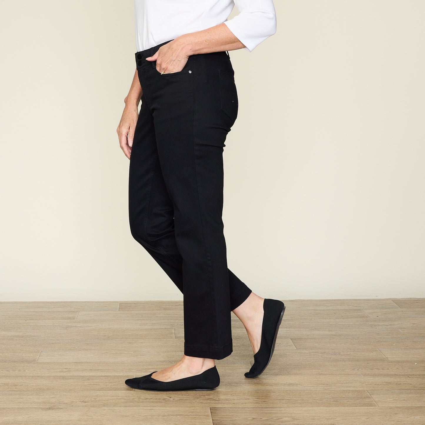 Shaped Fit Barely Boot Stretch Trouser Pant