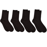 Coffee Bean Pillow Sole 4 Pack Crew Socks
