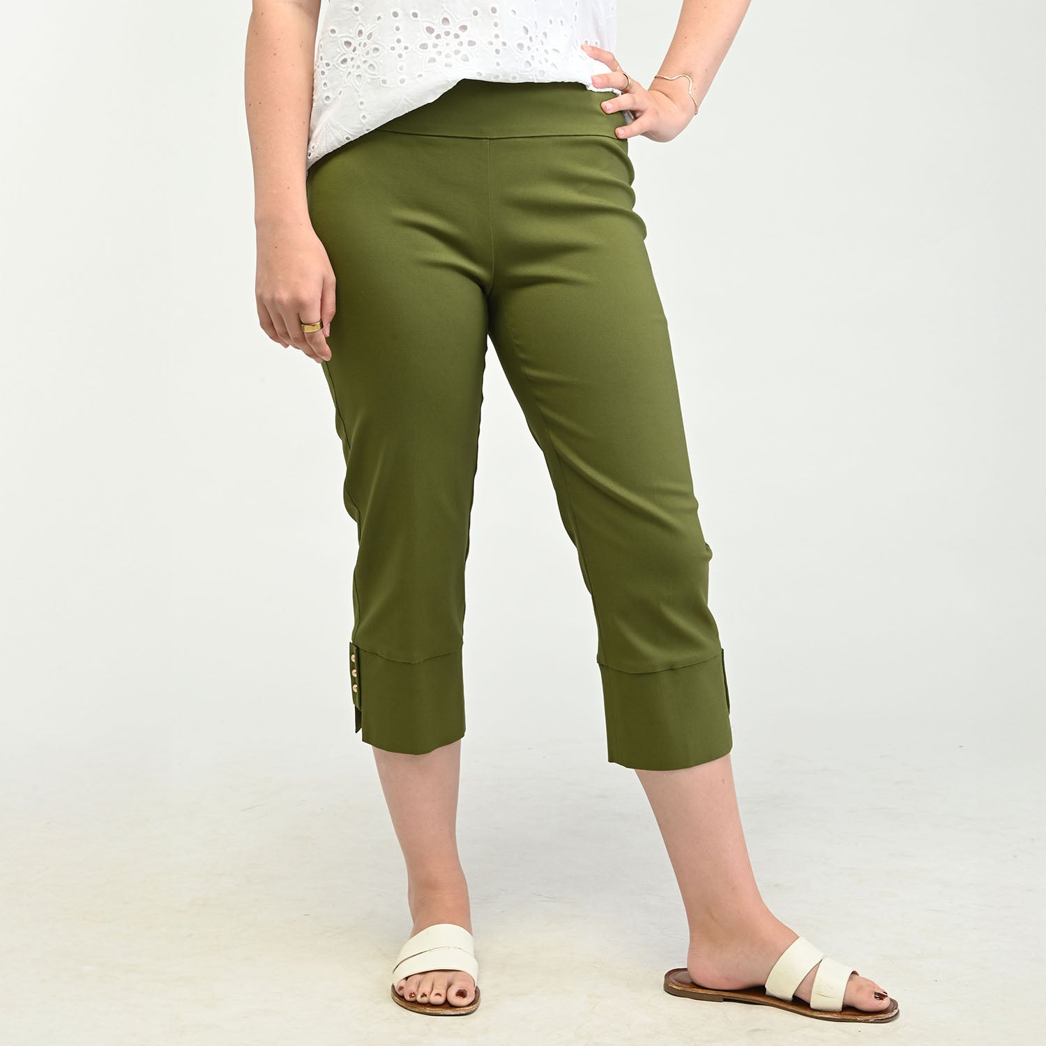 Pull On Cuff Detail Millennium Capri – Christopher Banks