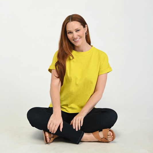 Button Detail Short Sleeve Tee